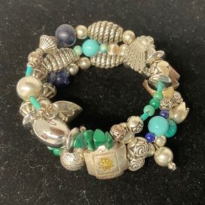 Southwest Coil Charm Bracelet